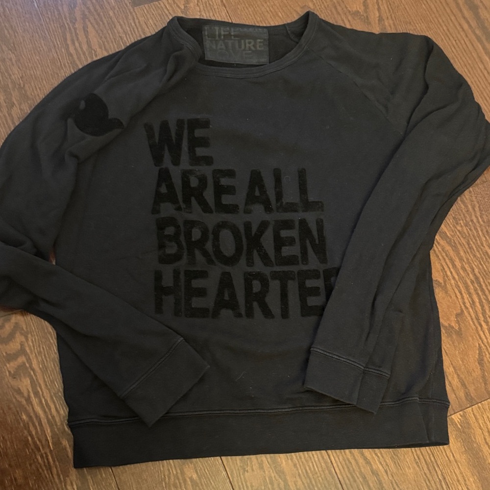 FREECITY Black Graphic Sweatshirt